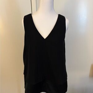 Banana Republic Black V-Neck Tank Top